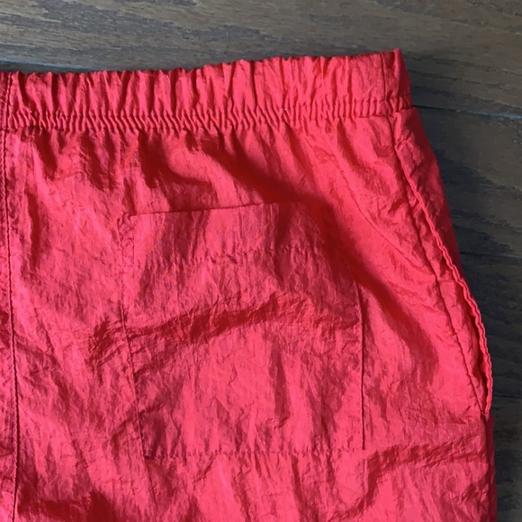 Vintage Sergio Tacchini Red Track Pants Joggers Windbreaker Bottom Zip Size 8 - Picture 9 of 12